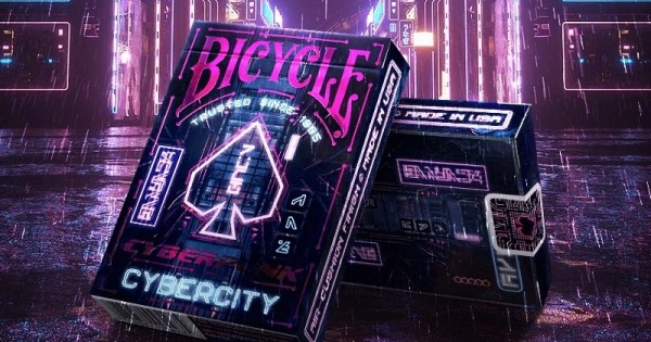 BICYCLE CYBERPUNK CYBERCITY PLAYING CARDS